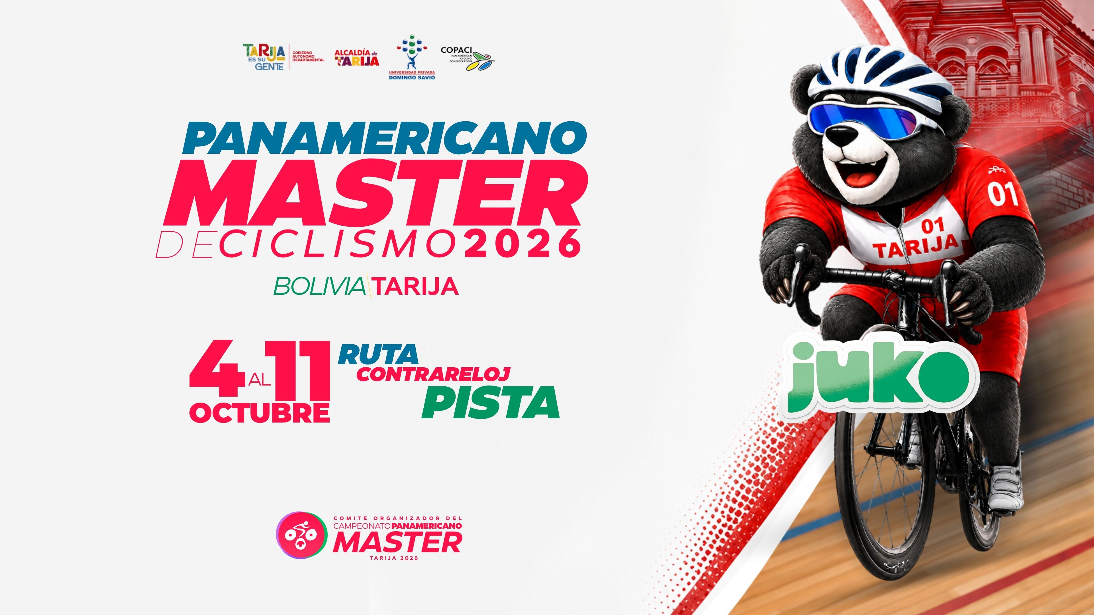 Panamericano Master de Ciclismo 2026, Bolivia Tarija
